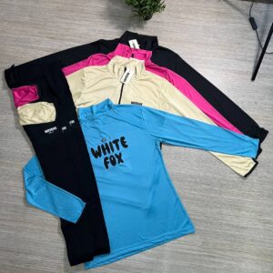White Fox Boutique Style Women's Gym Set - Long Sleeve Quarter-Zip Tracksuit - High-Waist Leggings & Top Activewear - Sizes Small to XL - Premium UK Fitness Wear