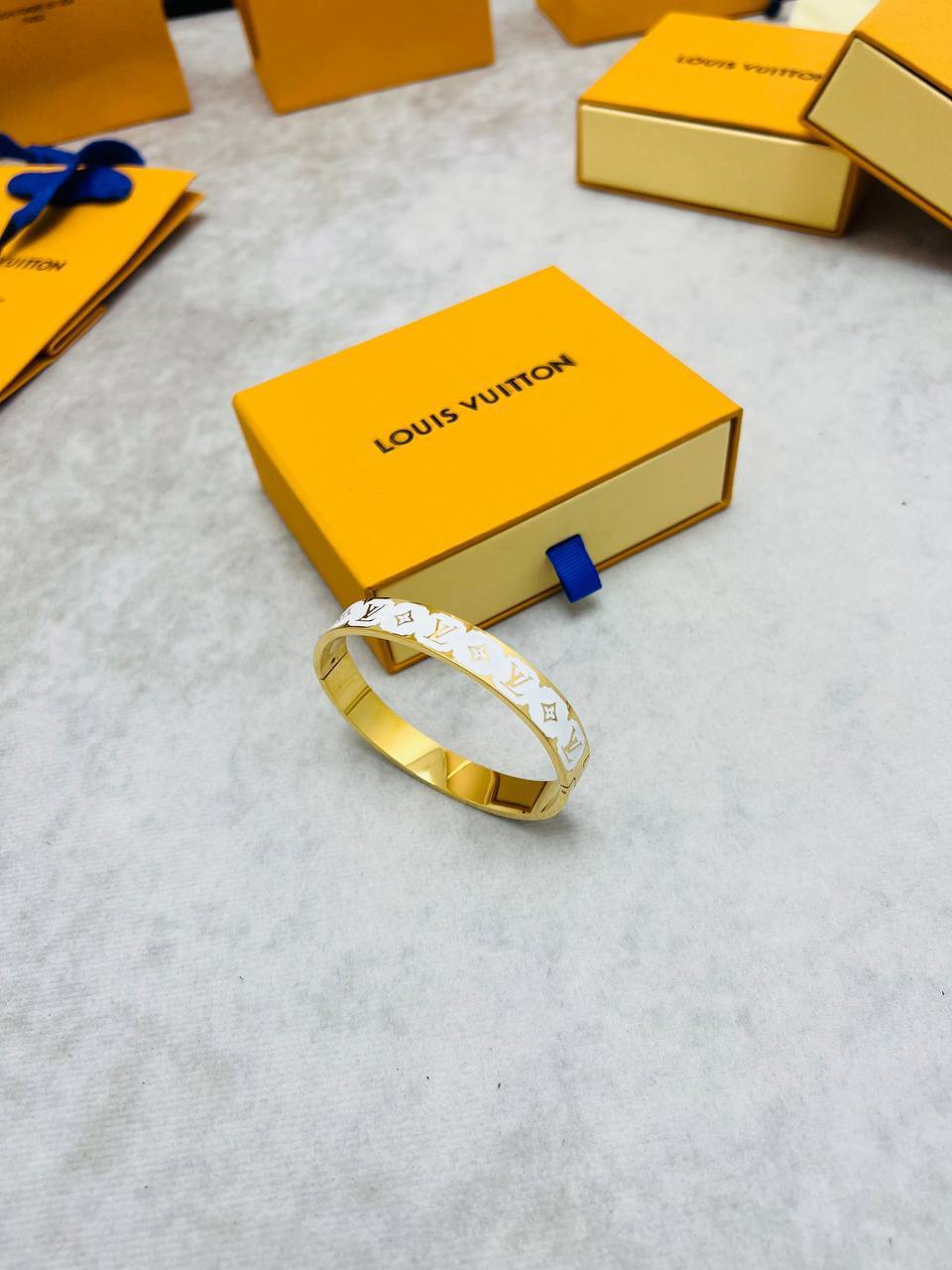 WhatsApp Image 2026-05-18 at 1.47.41 PM Louis Vuitton Monogram Enamel Bangle & Stud Earrings Jewellery Set | Free UK Delivery - Image 6