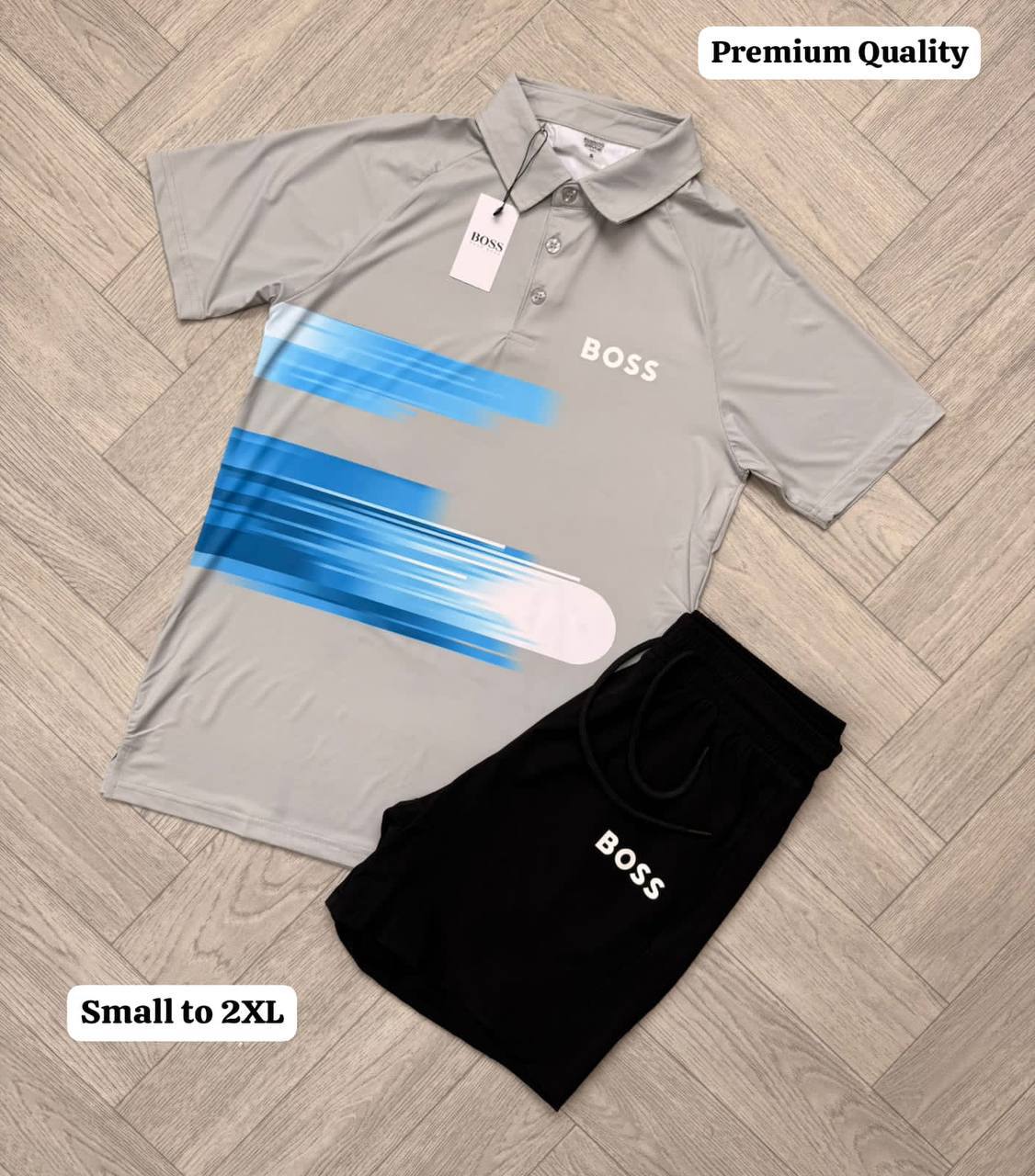 WhatsApp Image 2026-05-18 at 9.55.52 AM BOSS Men's Graphic Tracksuit Polo Shirt and Shorts Set | Small to 2XL | Free UK Delivery - Image 3